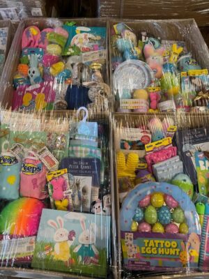 400-Piece Ultimate Easter Celebration Bulk Pallet – Plushies, Egg Kits, & Pre-Filled Eggs